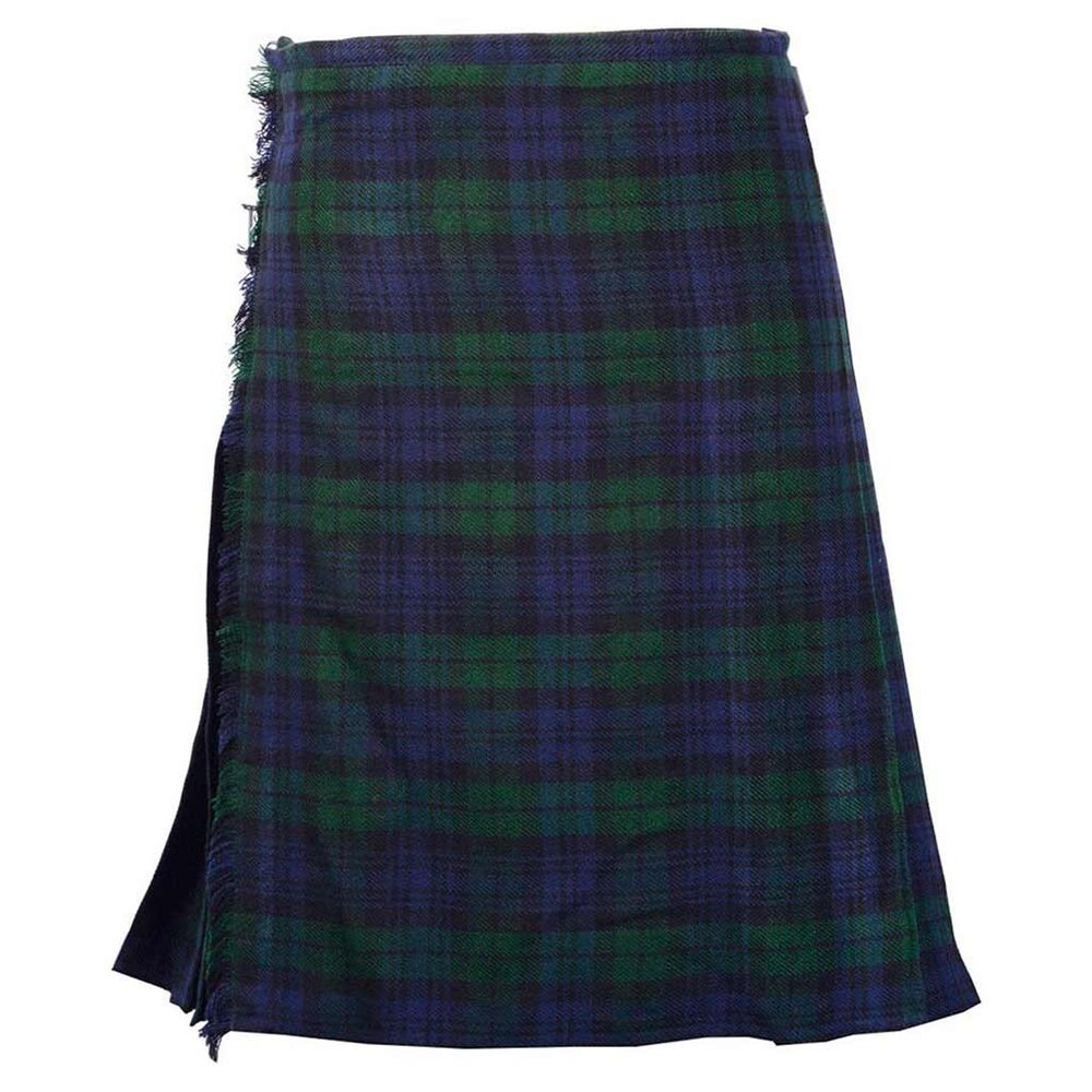 Tartan Black Watch Kilt 8 Yards Men Highlander Scottish Kilt - Picture 6 of 9